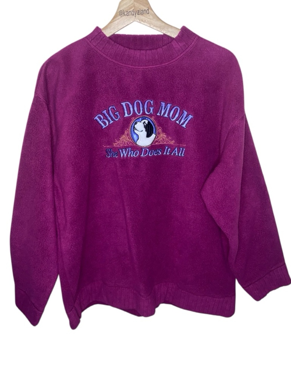 BIG DOGS Vintage Mom Fleece Sweatshirt